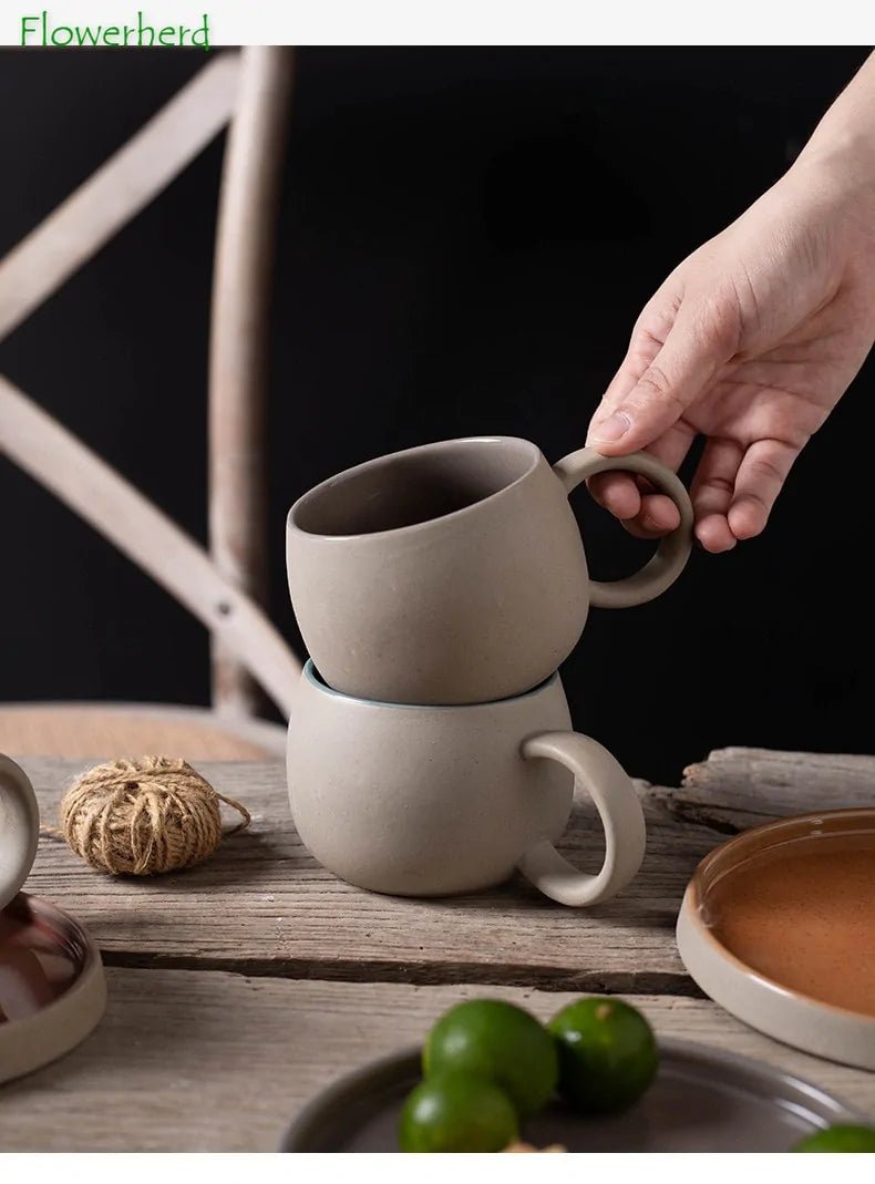 Coffee Mug with Saucer Ceramic - Coffee Karyk