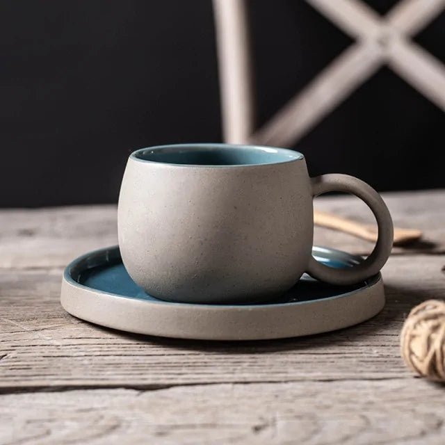 Coffee Mug with Saucer Ceramic - Coffee Karyk