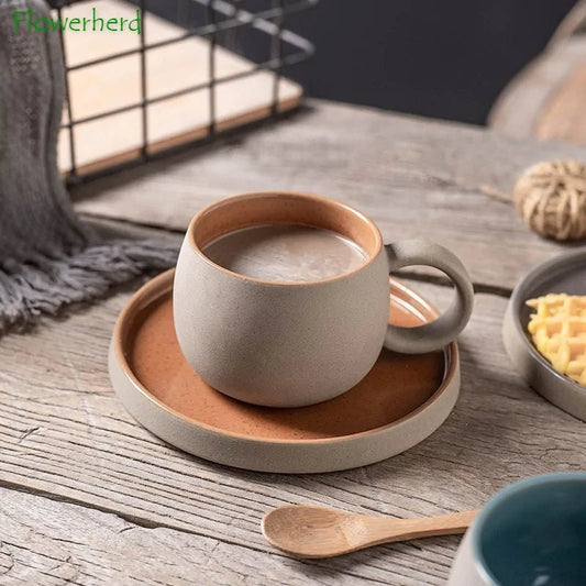 Coffee Mug with Saucer Ceramic - Coffee Karyk