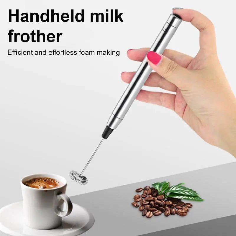 Electric Milk Frother Handheld Mini Foamer Coffee Maker Kitchen Blender Coffee Cappuccino Creamer Whisk Foam Mix Whisk Tools - Coffee Karyk