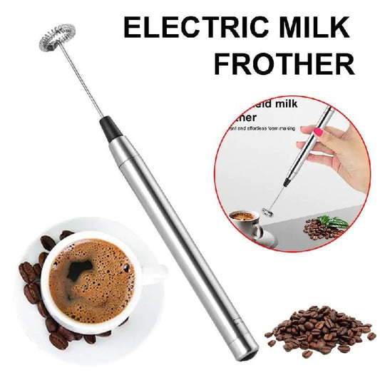 Electric Milk Frother Handheld Mini Foamer Coffee Maker Kitchen Blender Coffee Cappuccino Creamer Whisk Foam Mix Whisk Tools - Coffee Karyk