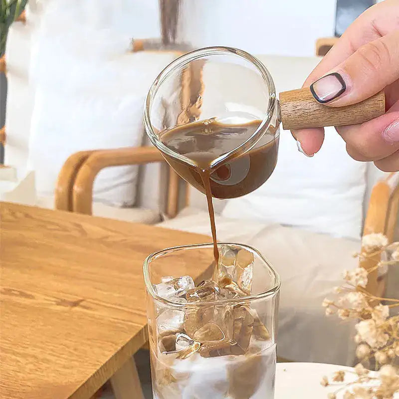 Square Heat Resistant Coffee Glass