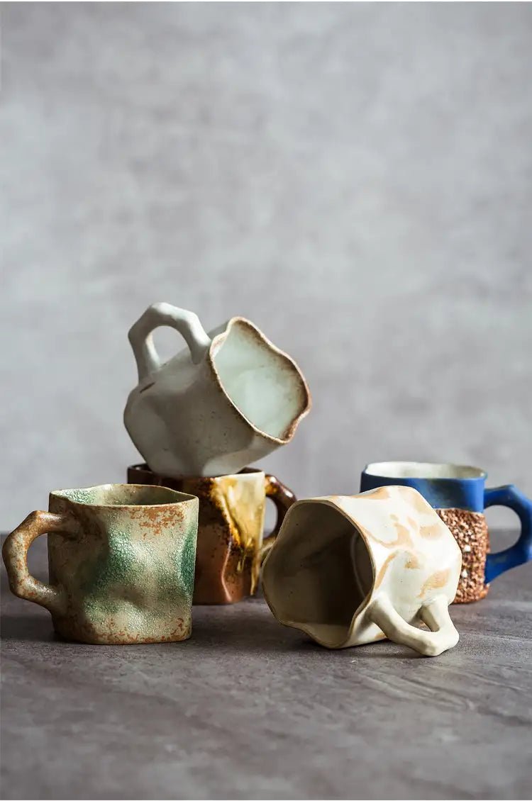 Irregular Shape Ceramic Tea & Coffee Cups - Coffee Karyk