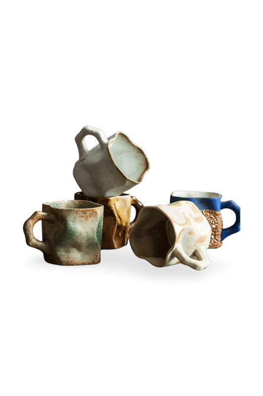 Irregular Shape Ceramic Tea & Coffee Cups - Coffee Karyk