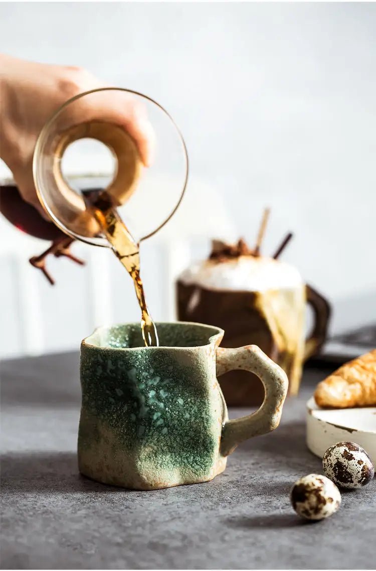 Irregular Shape Ceramic Tea & Coffee Cups - Coffee Karyk