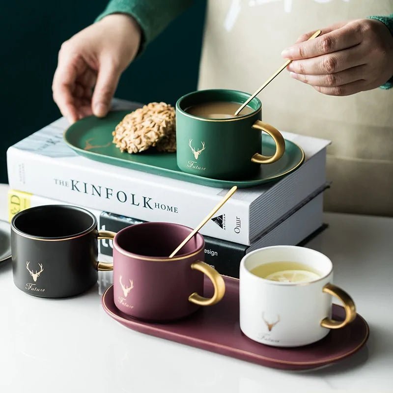 Juego de Tazas de Café Estilo Europeo - Coffee Karyk