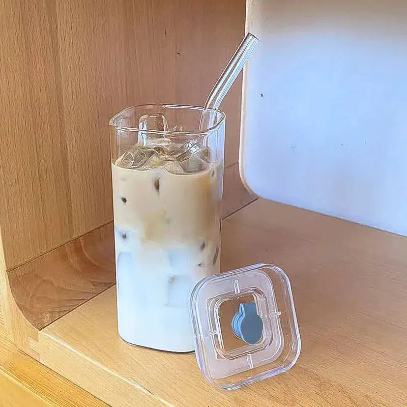 Square Heat Resistant Coffee Glass